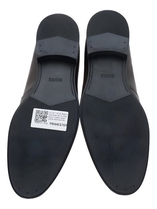 Boss by Hugo Boss Men\'s Colby Slip-On Loafers Dark Brown Size US 11M UK 10
